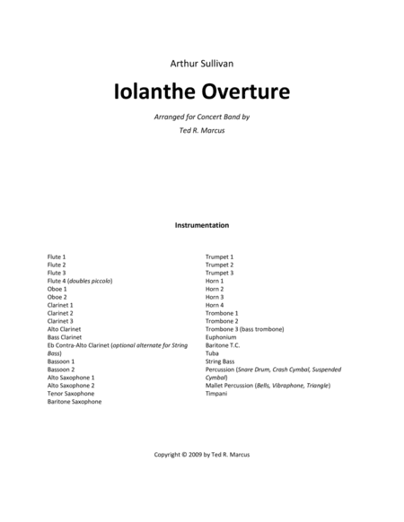Iolanthe Overture (arr. Ted R. Marcus)