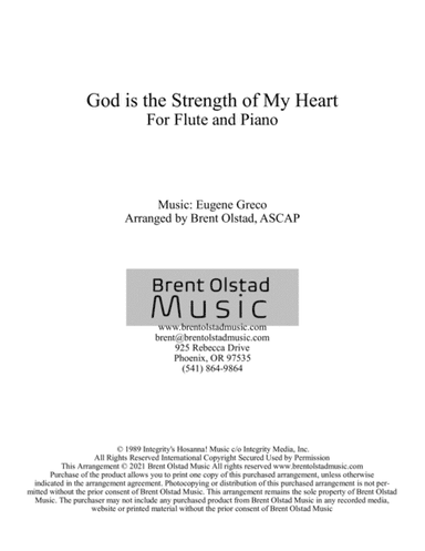 God Is The Strength Of My Heart (arr. Brent Olstad, ASCAP)