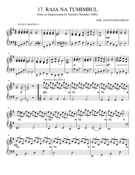 17. RAJA NA TUMIMBUL (arr. Agus Panggabean)