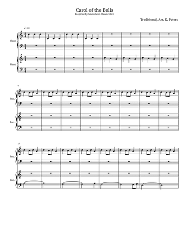 Carol of the Bells (arr. Kristine Peters)