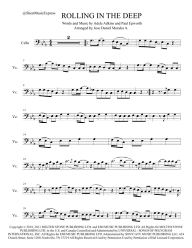 Rolling In The Deep (arr. Jose Daniel Morales A.)