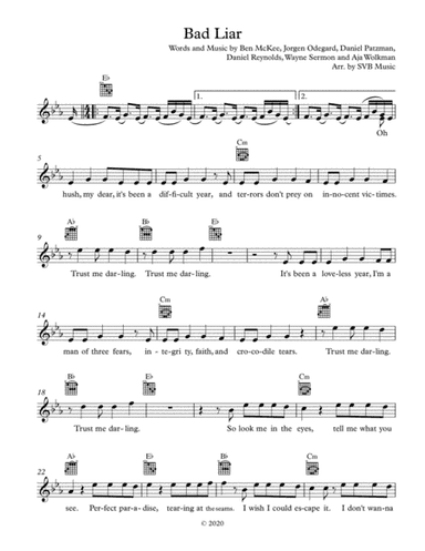 Bad Liar (arr. SVB Music)