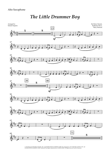 The Little Drummer Boy (arr. Samuel Sequeira)