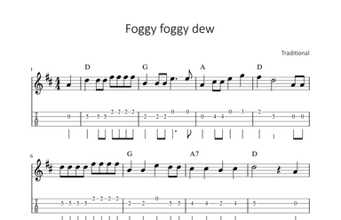 Foggy foggy dew (arr. songbooks.info)
