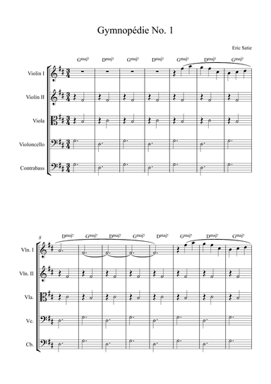 Gymnopédie No. 1 (arr. Alex Nunes Rodrigues)