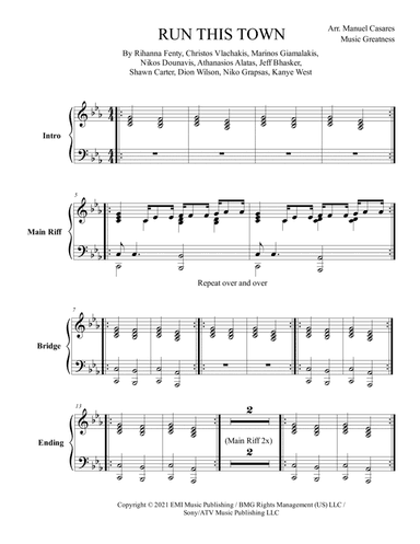 Run This Town (arr. Music Greatness)