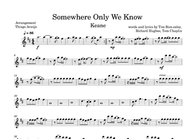 Somewhere Only We Know (arr. Thiago Araujo)