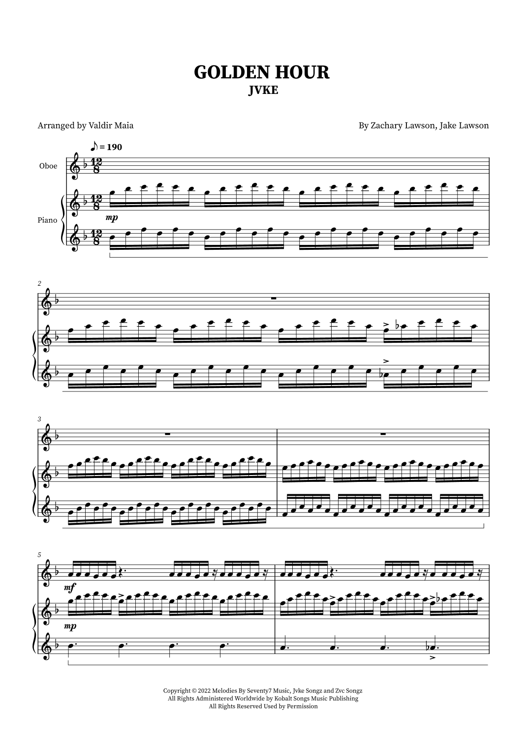 Golden Hour (arr. Valdir Maia)
