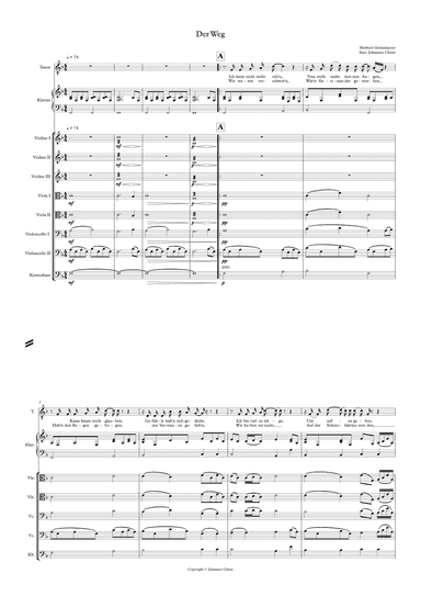 Der Weg (arr. Johannes Christ)