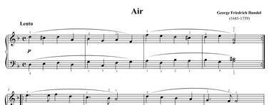 Handel Air in D minor (arr. Ben Choupak)