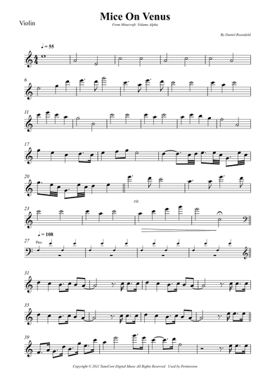 Mice On Venus (arr. Wesley S. SIlva)