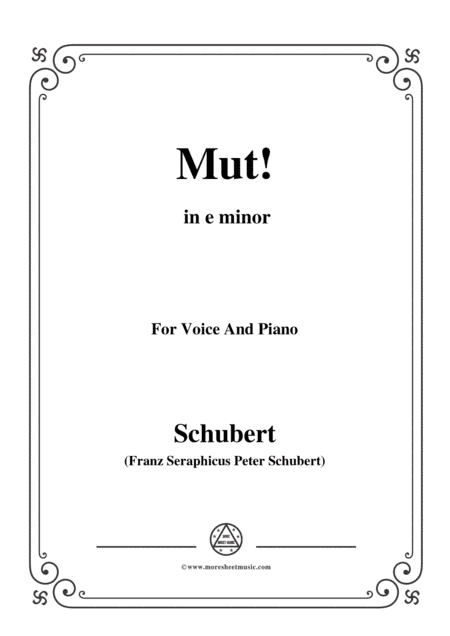 Schubert-Gute Nacht,from 'Winterreise',Op.89(D.911) No.1,in b flat minor,for Voice&Piano (arr. MSM)