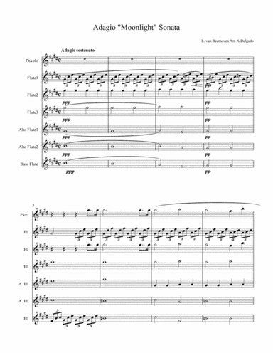 Adagio Moonlight Sonata (arr. Alissa-leigh Delgado)