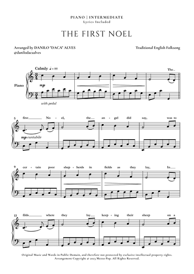 The First Noel (arr. Danilo "Daca" Alves)