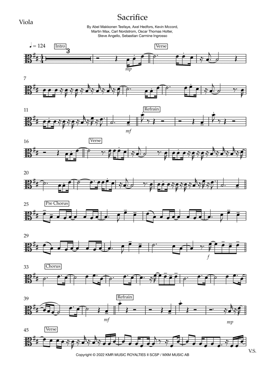 Sacrifice (arr. Matt Luff)