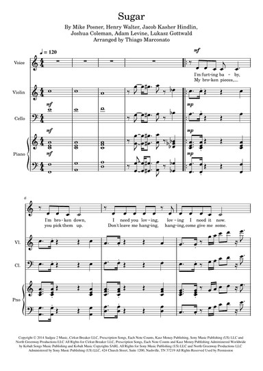 Sugar (arr. Thiago Marconato)