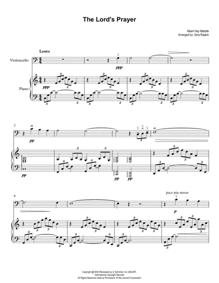 The Lord's Prayer (arr. Gina C. Raakin)