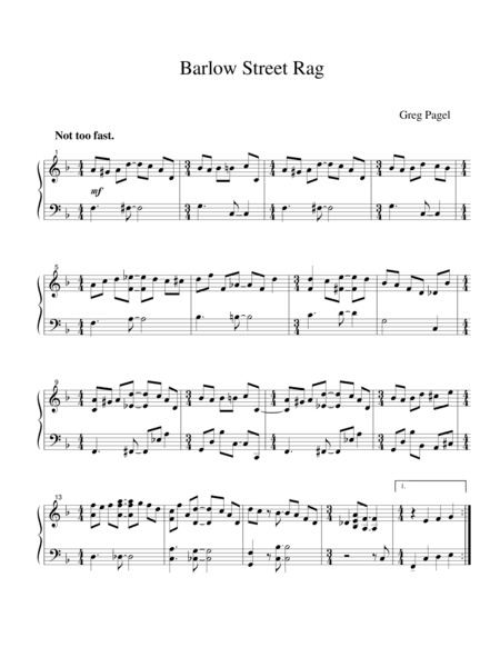 Barlow Street Rag