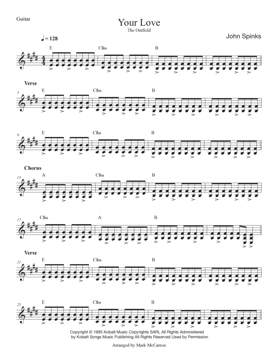 Your Love (arr. Mark McCarron)