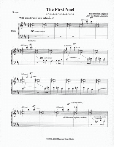 The First Noel (arr. Arranged by Bruce E Mangum)