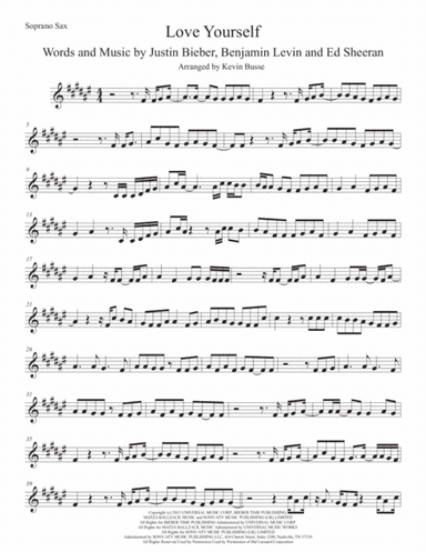 Love Yourself (arr. Kevin Busse)