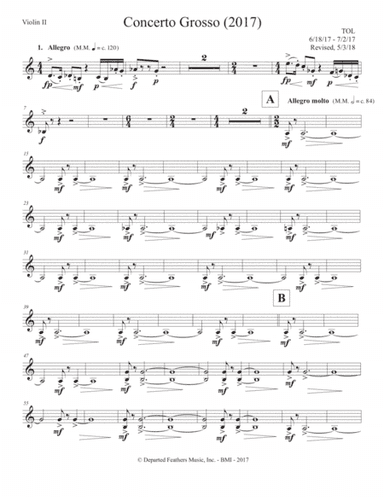 Concerto Grosso (2017) violin 2