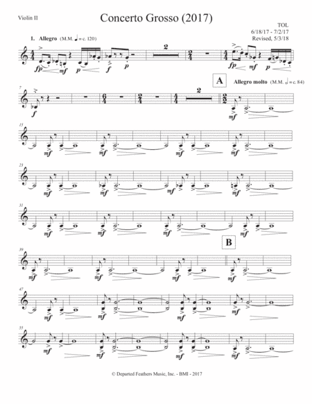 Concerto Grosso (2017) violin 2