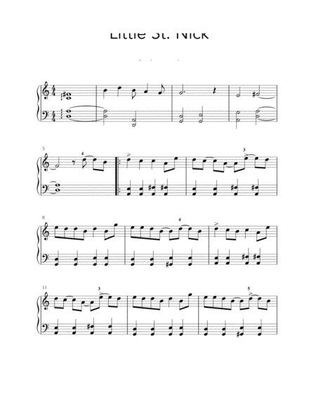 Little Saint Nick (arr. Christina Lopriore)
