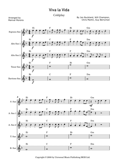 Viva La Vida (arr. Marival Moreira)