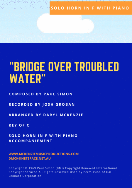 Bridge Over Troubled Water (arr. Daryl McKenzie)