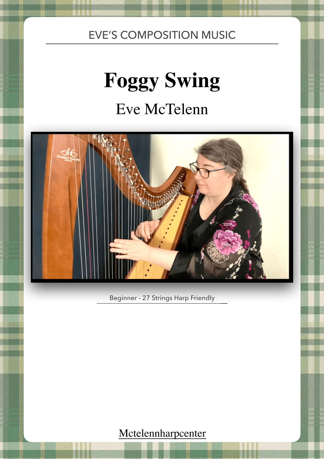 Foggy Swing - Eve McTelenn's Composition- beginner & 27 String Harp | McTelenn Harp Center