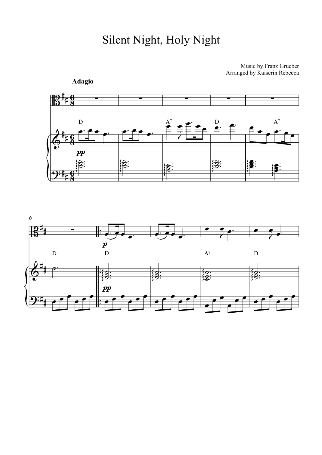 Silent Night, Holy Night (arr. Kaiserin Rebecca)