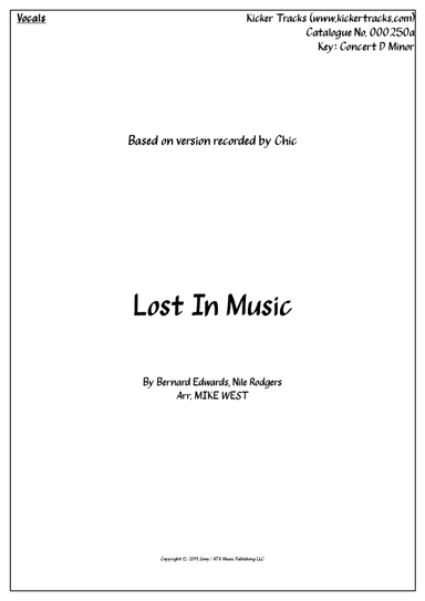 Lost In Music (arr. Michael Storeton-West)
