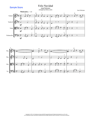 Feliz Navidad (arr. Sherry Lewis)