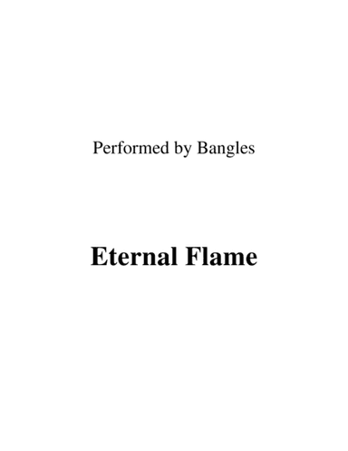 Eternal Flame (arr. Ronn M)