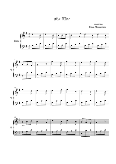 La Piva (arr. Ester Alessandrini)