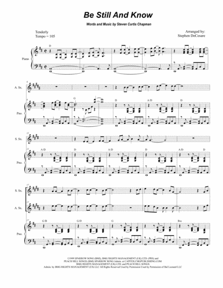 Be Still And Know (arr. Stephen DeCesare)