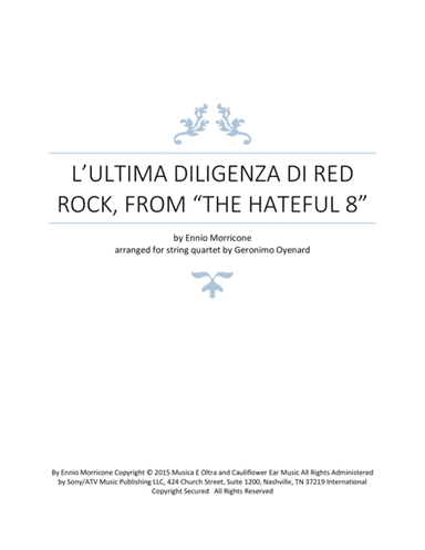 L'ultima Diligenza Di Red Rock (arr. Geronimo Oyenard)