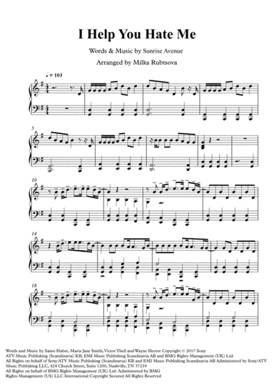 I Help You Hate Me (arr. Milka Rubtsova)