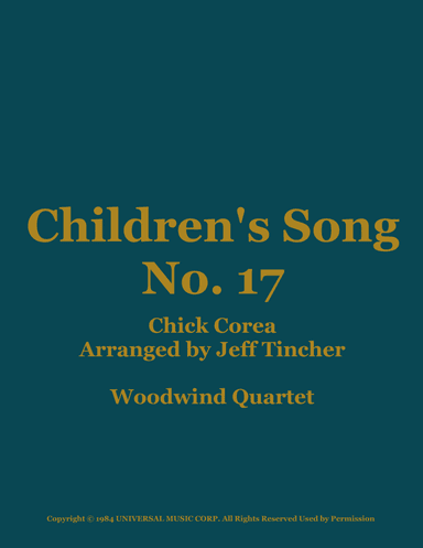 Children's Song No. 17 (arr. Jeff Tincher)