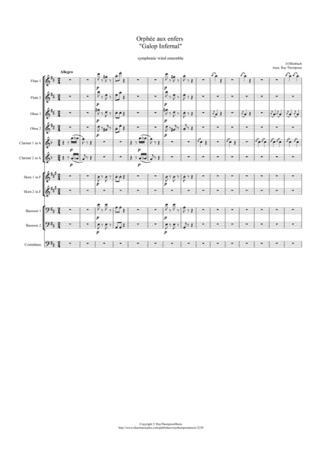 Offenbach: Orphée aux enfers "Galop Infernal" (Can-Can) - symphonic wind ensemble (arr. Ray Thompson)