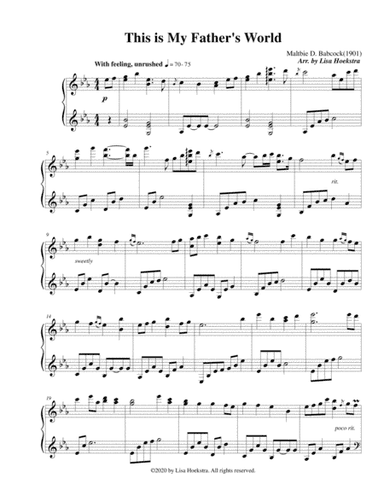 This is My Father's World (arr. Lisa Hoekstra)
