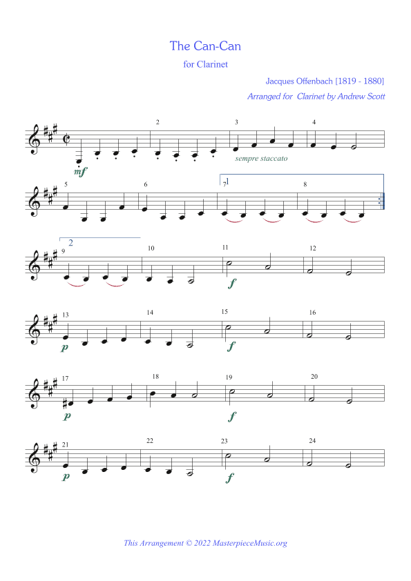 The Can-Can (arr. Andrew Scott)