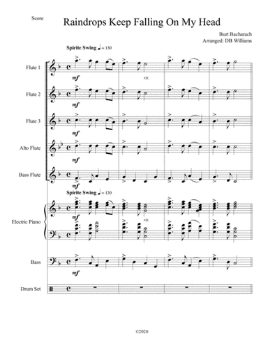 Raindrops Keep Fallin' On My Head (arr. DB Williams)