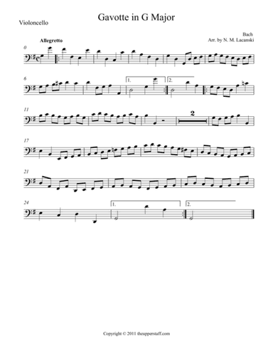 Gavotte in G Major (arr. Nick Lacanski)