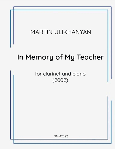 In Memory Of My Teacher