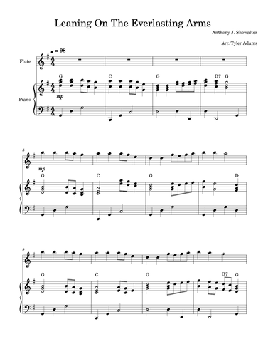 Leaning On The Everlasting Arms (arr. Tyler Adams)