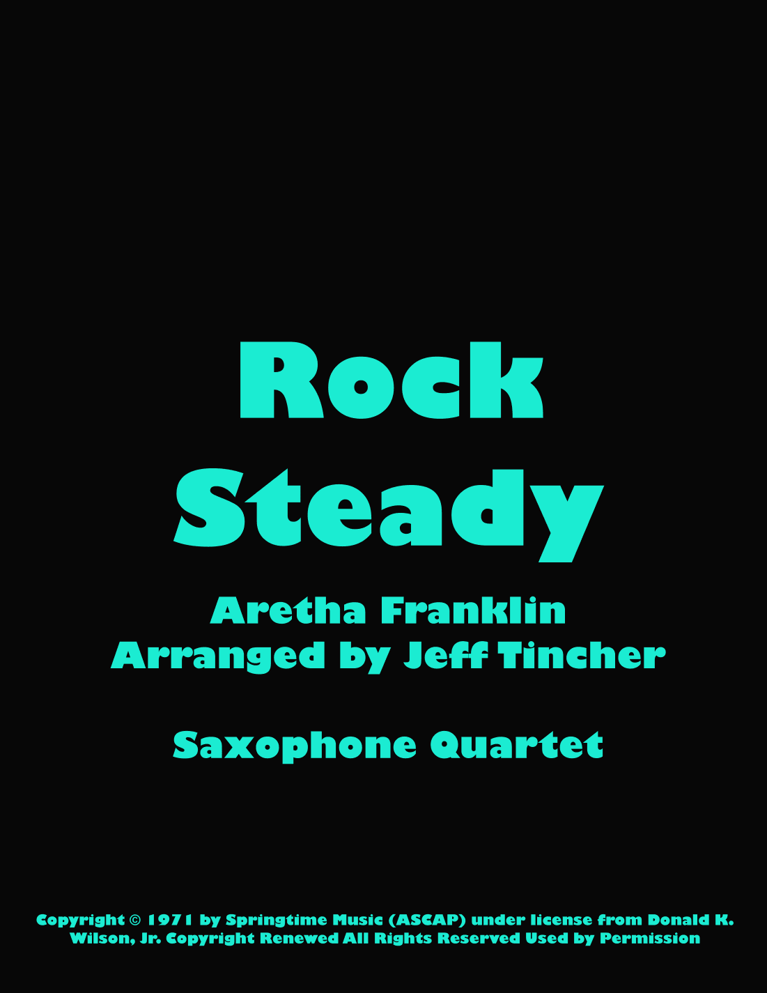 Rock Steady (arr. Jeff Tincher)