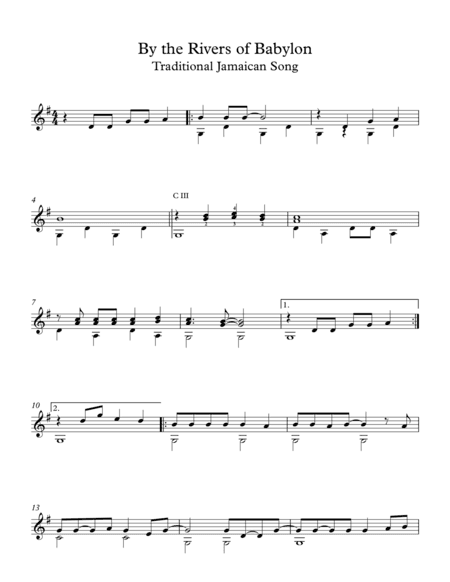 By the River of Babylon (arr. Milan Mitic)