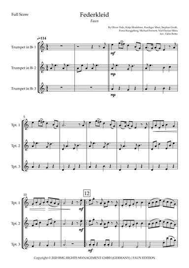 Federkleid (arr. Fabio Britto)